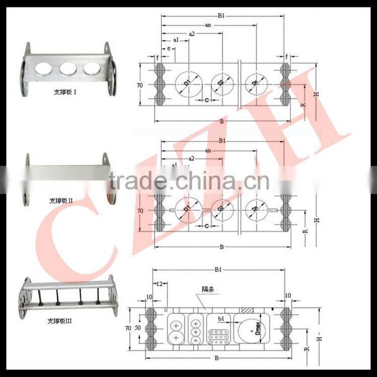 China manufacturer TL65II Steel cable carrier steel drag cable chain