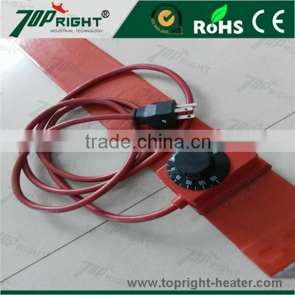 Customized silicone rubber heater 220v heating mat blanket with adjusted thermostat
