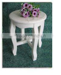 solid shabby chic round stump stools