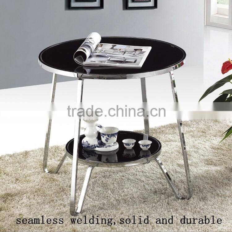 Foshan shunde modern tempered glass mermaid coffee table for living room