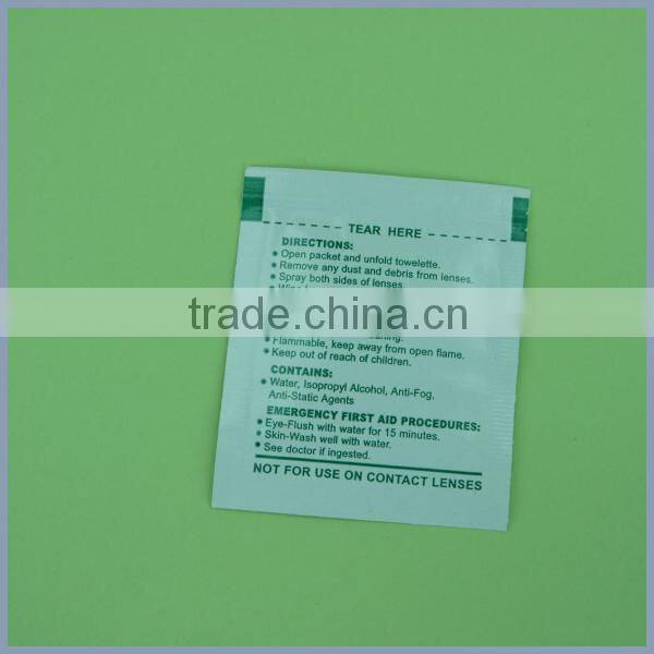 goggles lens cleaning towelette