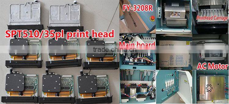 3.2m FY-3208R with SPT510/35PL Print Head pvc sticker printer