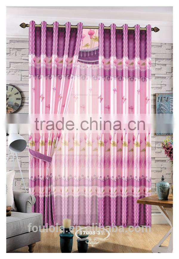 Ready made curtains print fabrics window curtains