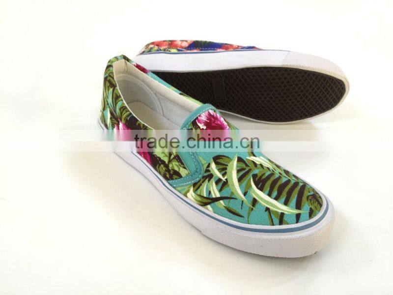 6 colorways slip on vulcanized women sneaker shoe low price china canvas women shoes 2016