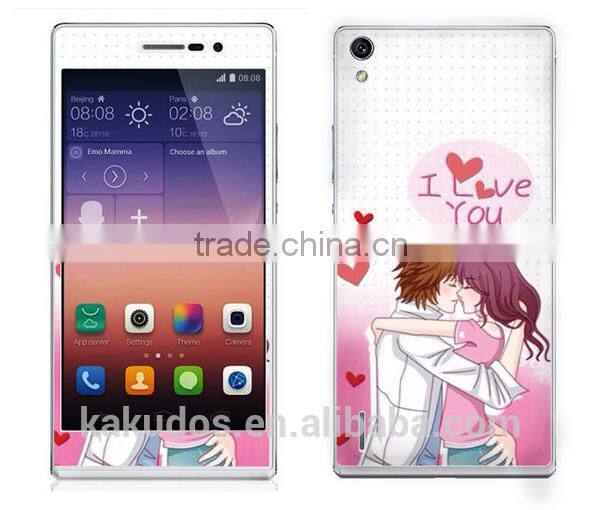 Factory Wholesale Waterproof Skin Sticker for Huawei Ascend P7