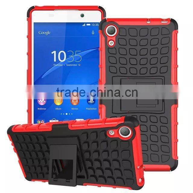 Hot Selling Impact Armor Silicone plastic Shockproof Kickstand phone cases cover for Sony Z4