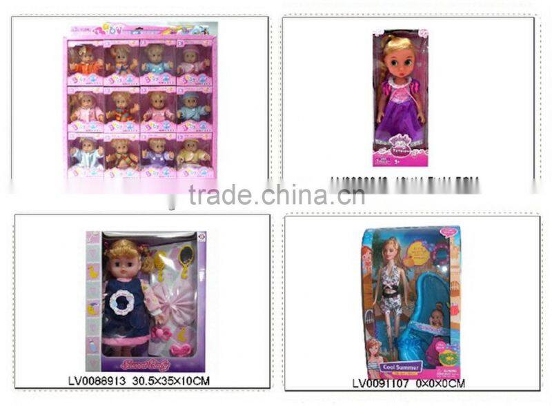 2013 Hot Selling High quality Vinyl 6 Inch Solid baby doll as gift for kids play with EN71