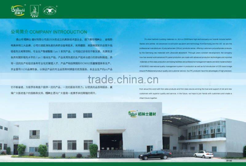 manufactory of polycarbonate corrugated sheet