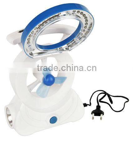 hot sale rechargeable emegecny fan with light