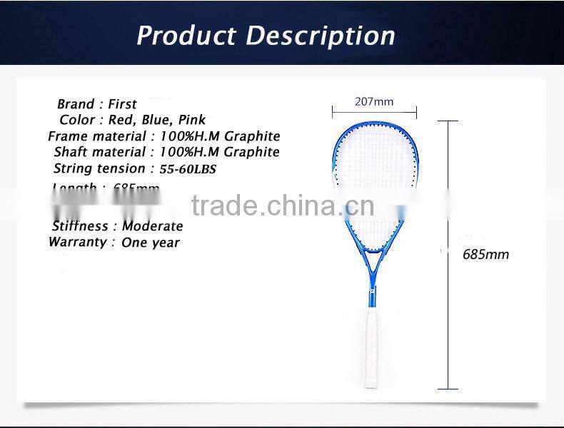 Factory supply cheap carbon fiber squash racket