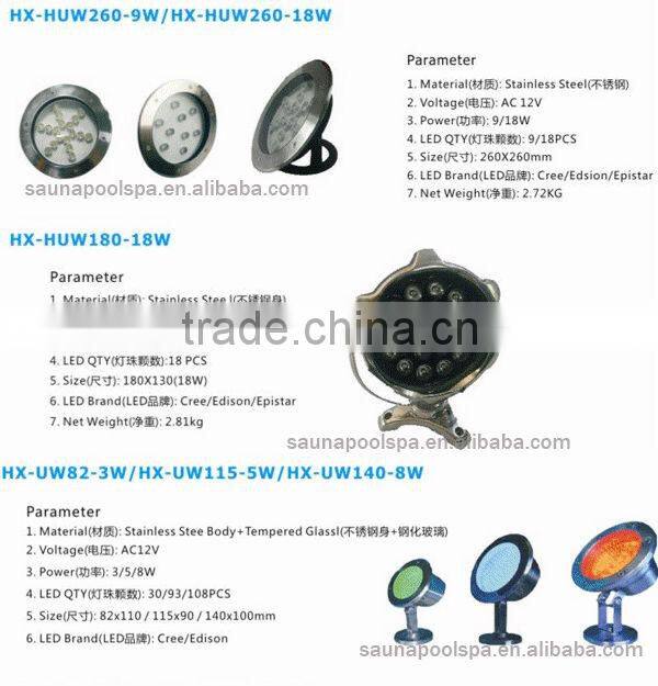 Stainless steel 316L# IP68 LED Swimming Pool Light