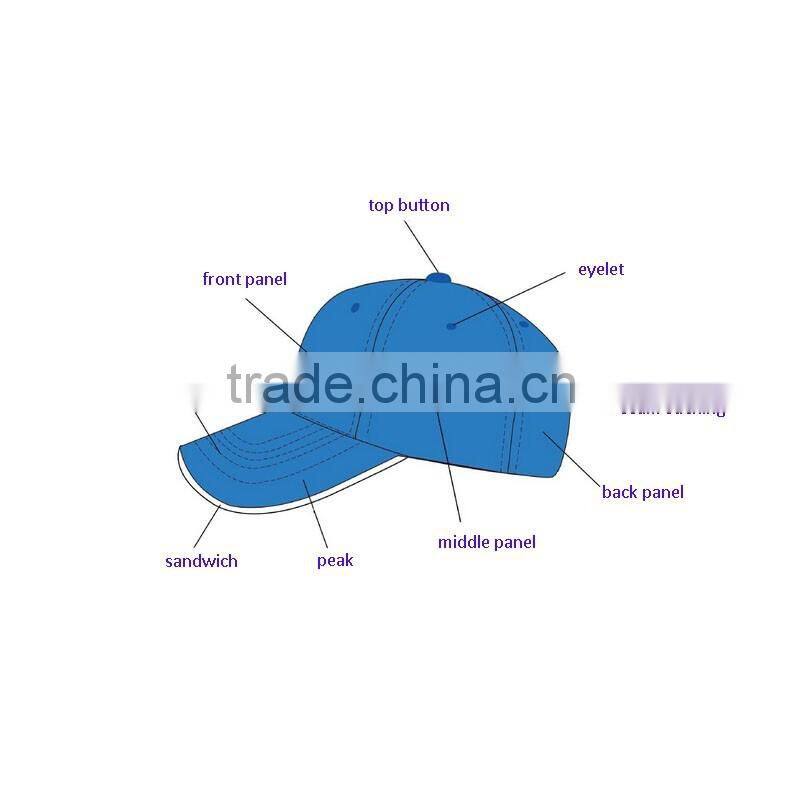 6 Panels fashion plaid baseball cap/hat with embroidery patch logo custom