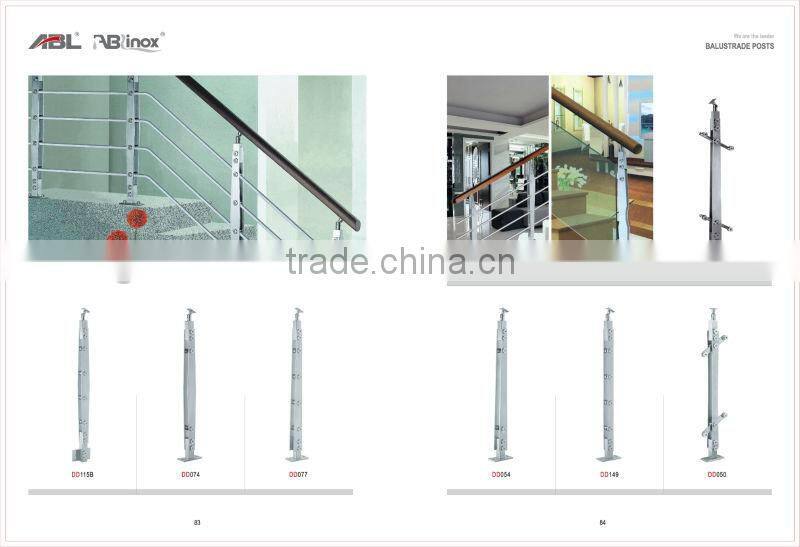 ABL SS304 stainless steel adjustable handrail connector handrails for steps in high standard quality