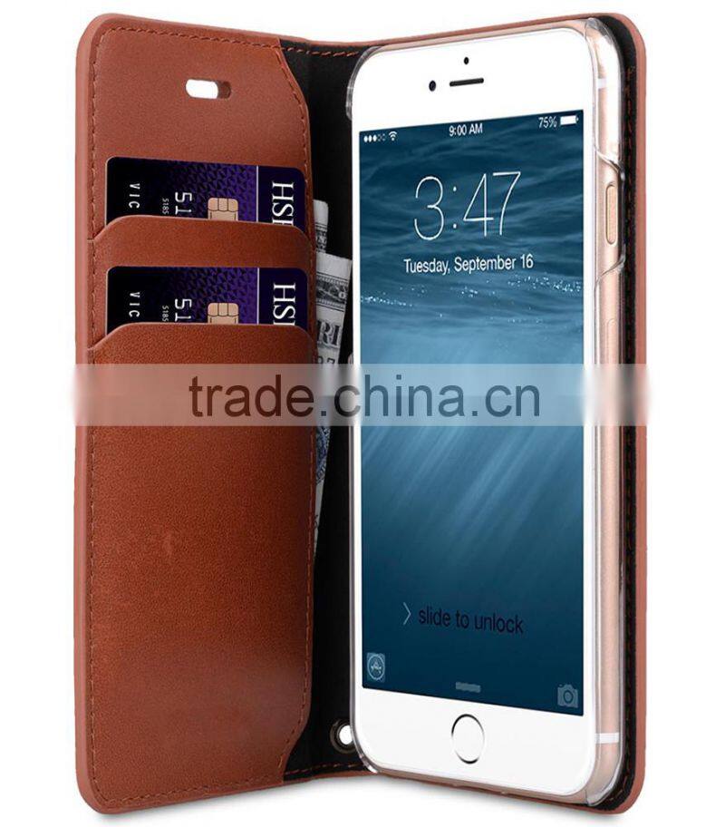 2016 Brown MOBILE PHONE Case for iPhone 7, Premium Leather Case for Apple iPhone 7 (4.7")