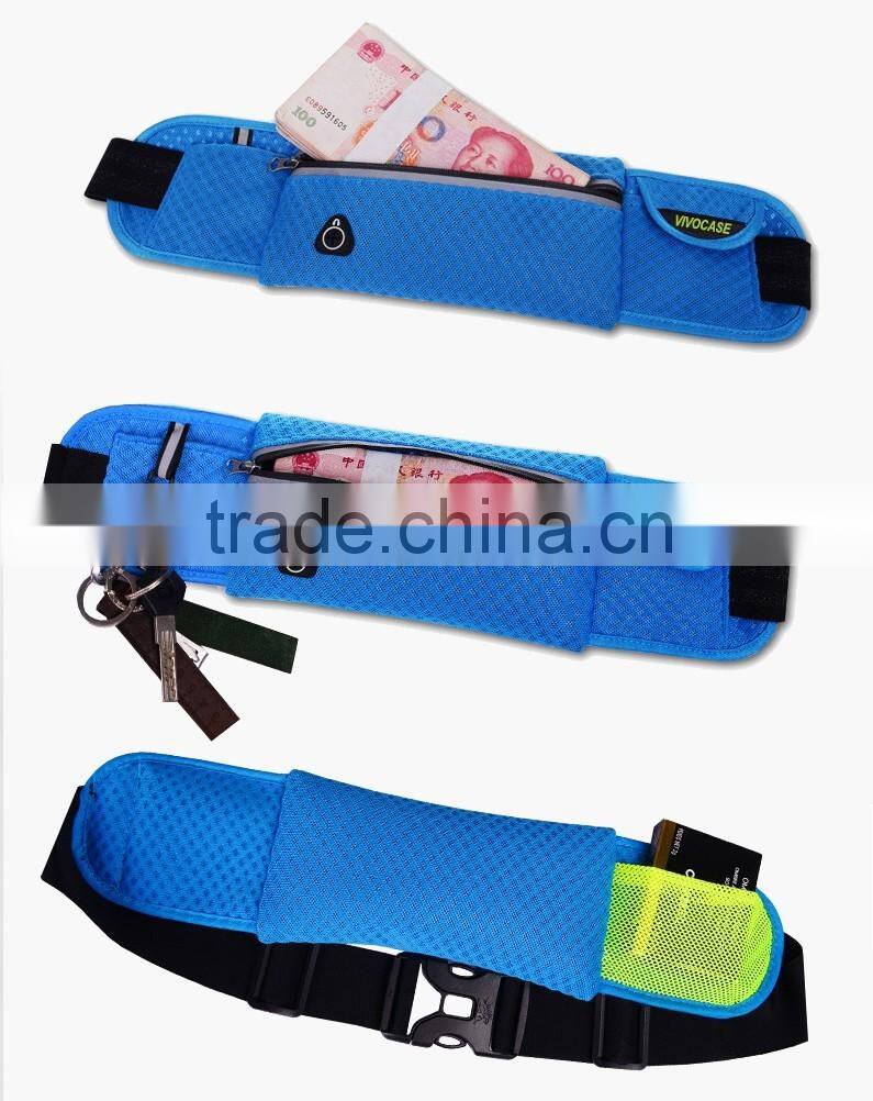Hot sell delicate multicolor waist bag for sports mesh fabric bags outside bags