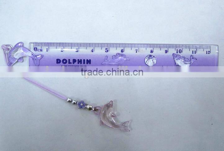 beautiful plastic dolphin ruler