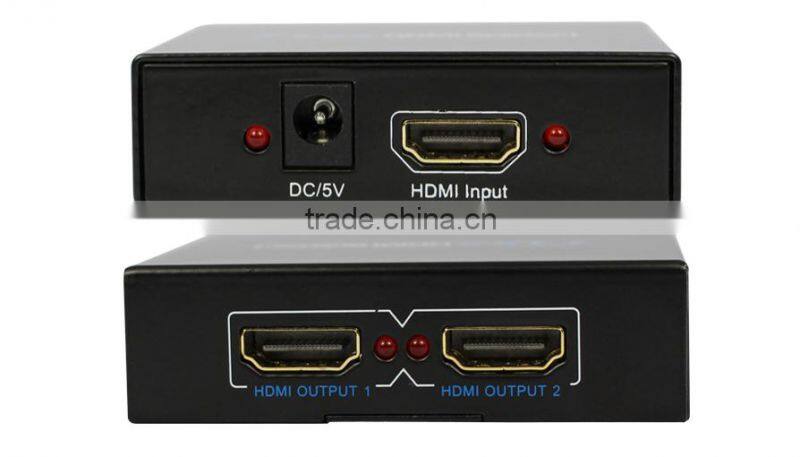 Supports 3D 1080P HDMI splitter 1 in 2 out HDMI splitter , Newest