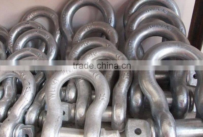 Hot sale U.S. type bow shackle and d shackle, lifting chain shackles