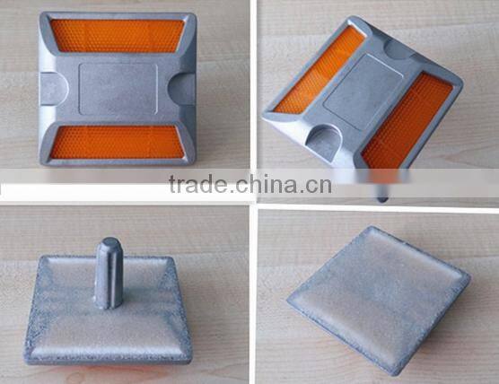 100x100x22mm high brightness reflective aluminum pavement road marker for driveway