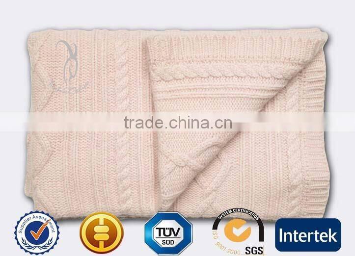 Cable Knit Baby Knitted Blankets