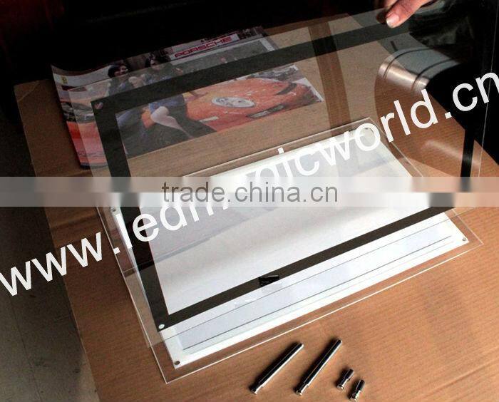 2015 Albaba led photo frame/led light box/menu photo frame