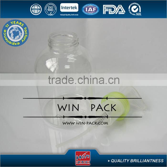 500ml clear foam pump bottle with yellow pump, wholesale foaming bottles