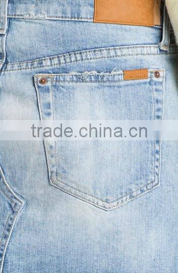 High quality women Cutoff Denim Miniskirt jeans (LOTX287)