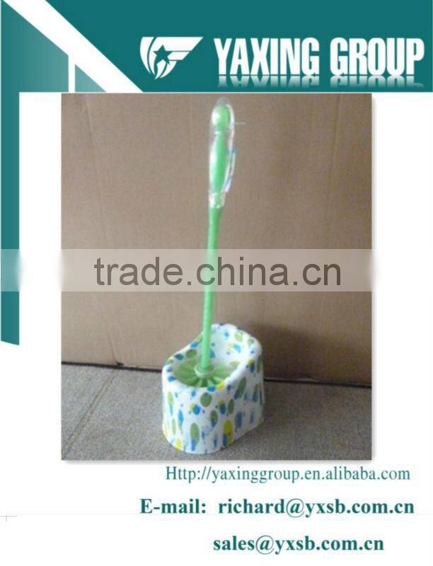 toilet brush set with nice popular printing pattern