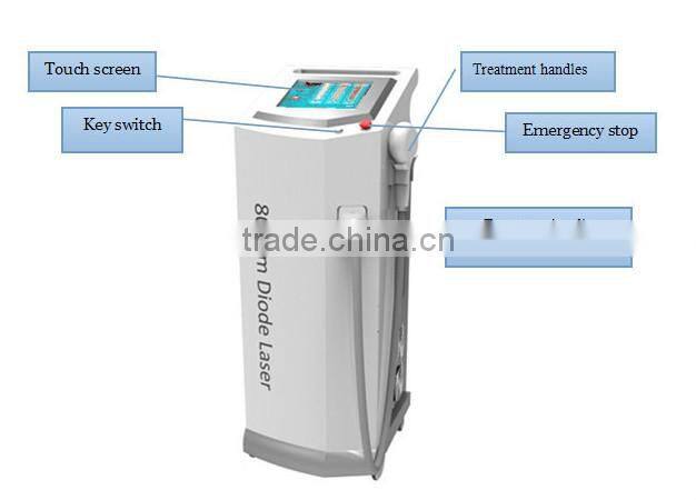 Best professional 808 diode laser hair removal machine with Germany bars