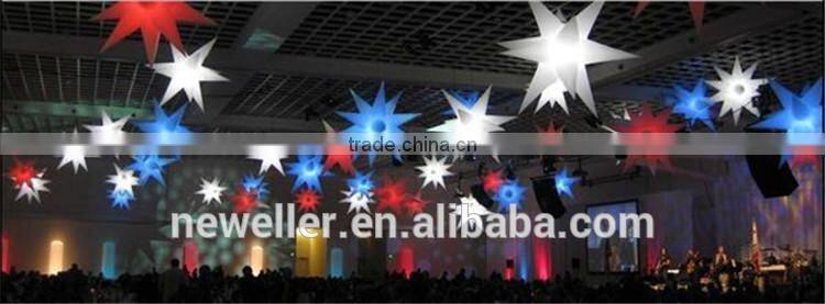 New type wedding decorative led inflatable star For Advertising