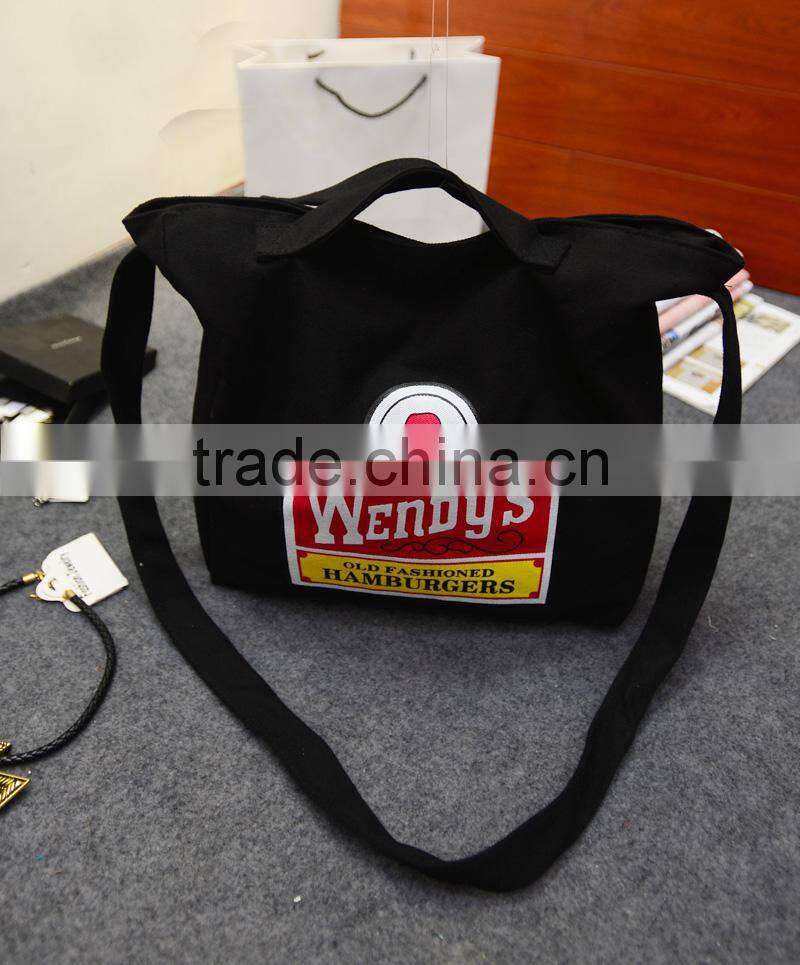 casual little fresh canvas tote shoulder bag