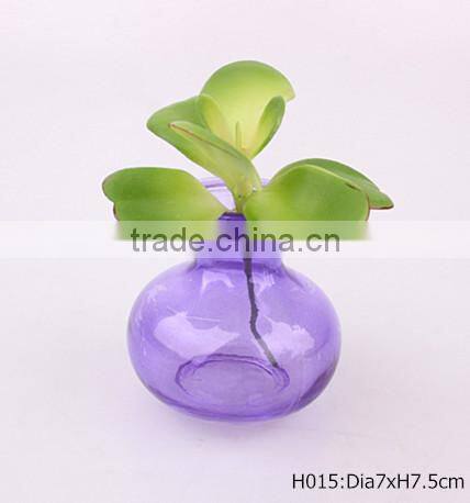 new mini glass vase with sprayed color