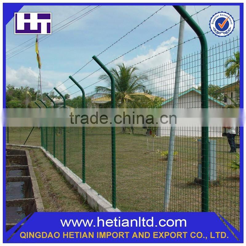 Hot Dipped Customized Pvc Coated Wire Mesh Color Steel Fence Panel