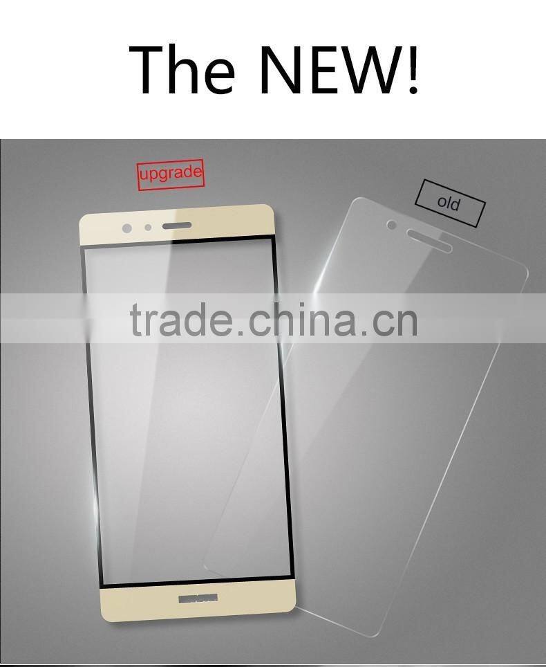 HOT 0.2MM 3D Curved Full Cover Tempered Glass Screen Protector for HUAWEI P9 Anti-explosion Glass LCD Protector