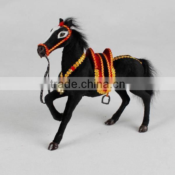 Amusement toy 2015 popular high quality big plush ride on toy horse