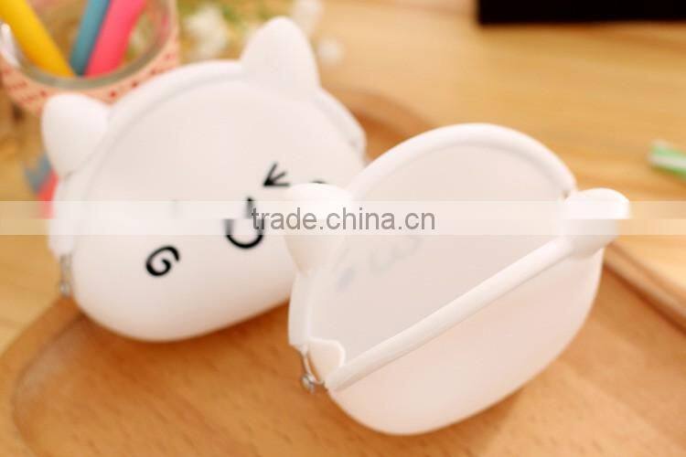 factory supply special silicone rubber coin bag/portable silicone coin bag