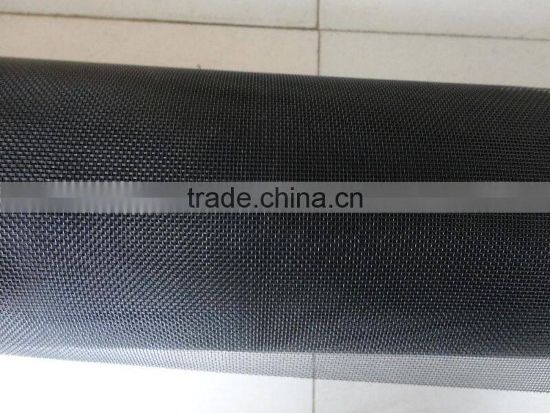 Black coated mesh for window and door/ black coated insect screen/black coated mesh screening