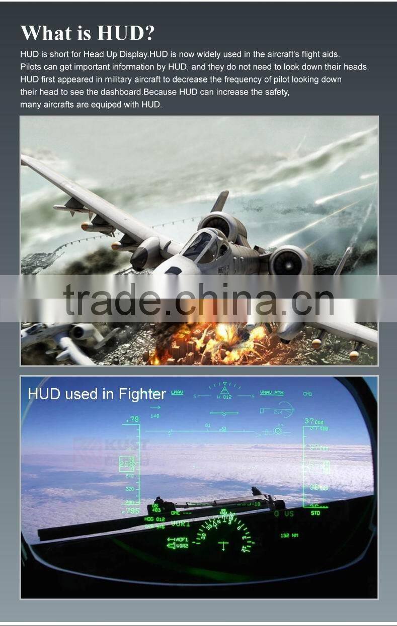 A8 vehicle-mounted hud 5.5 inch hud projector head up display