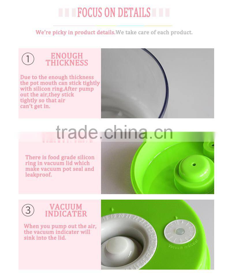 Kitchenware-Vacuum Plastic Canister vacuum seal air tight storage food savers food storage containers