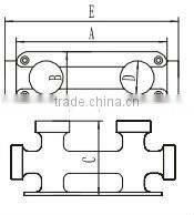marine hardware cross bollard