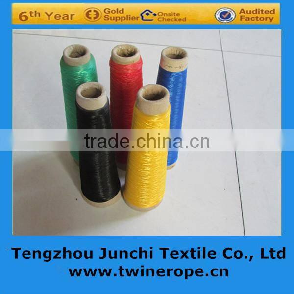 High strength tape-colored pp filament yarn