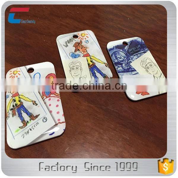 ISO14443A /ISO15693 /13.56MHZ Customized Design RFID NFC Key Tag Key Fob with Metal Edge