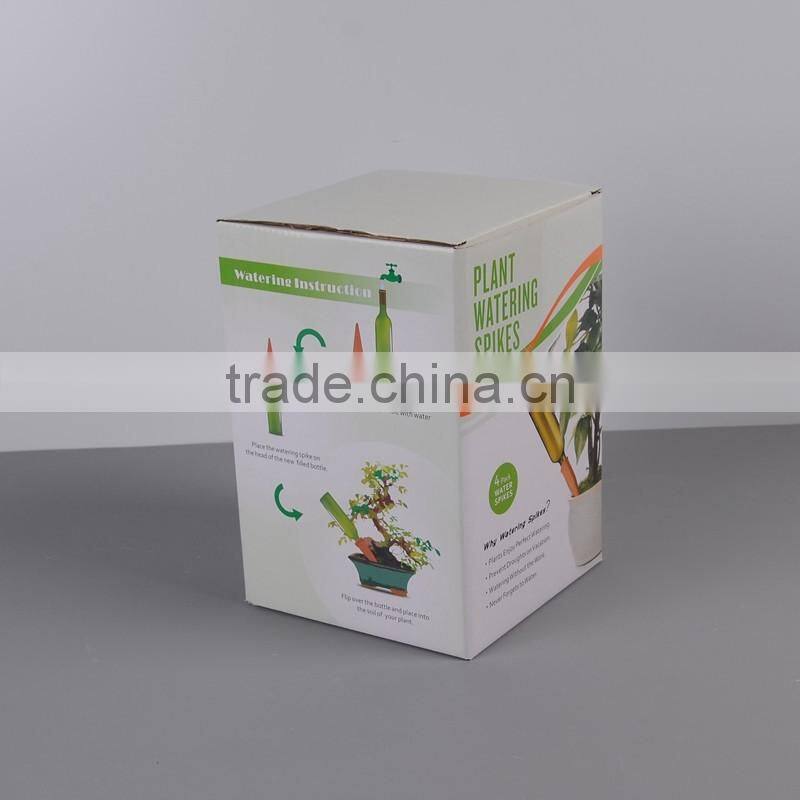 Terracotta Plant Watering Count Wine Bottle Stake Set