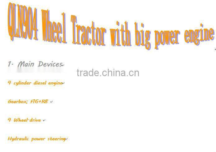 QLN 90hp 4wd agricultural tractors in China