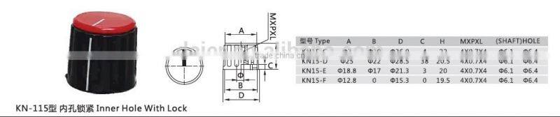 electric guitar amplifier plastic switch knobs