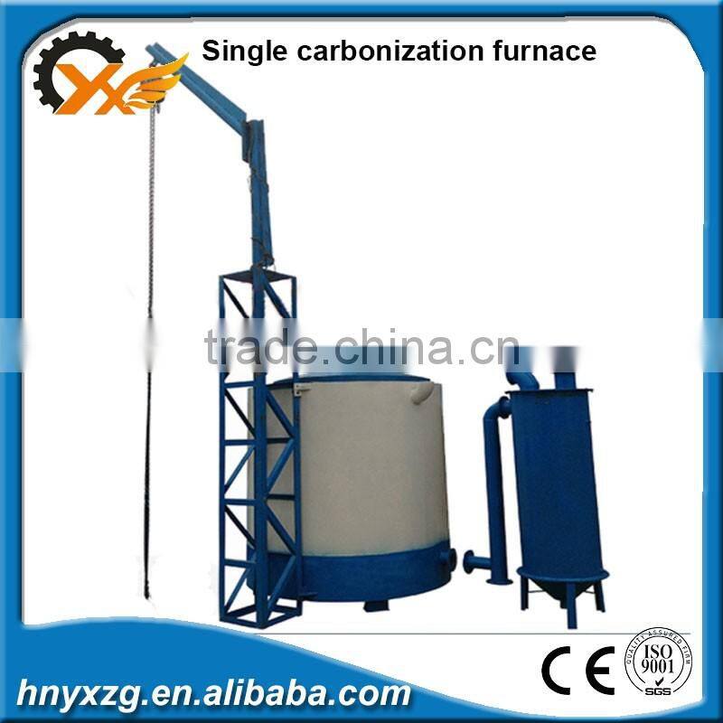 China manufacturer newly developed continuous sawdust carbonization furnace
