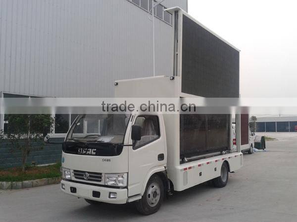 factory sale Euro4 diesel 95hp 4x2 two side mobile led truck
