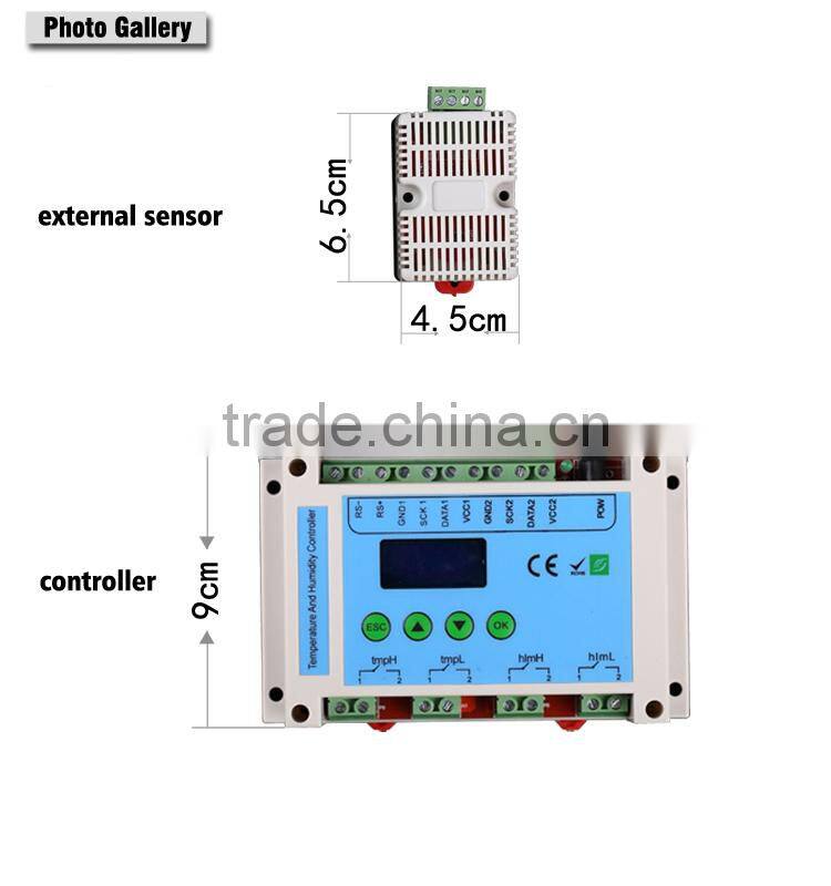 Big and high-definition LCD screen with visual observation and easy operation humid sensor