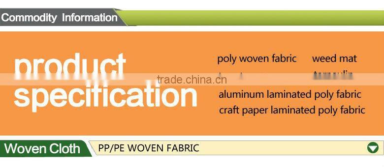 virgin raw material polypropylene woven fabric