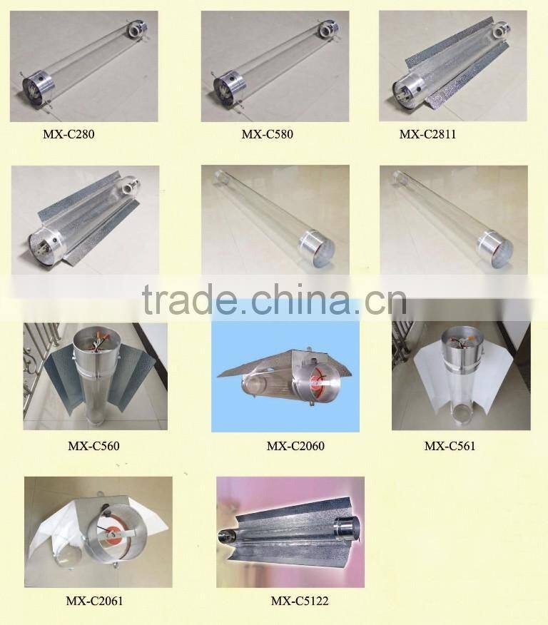 Cool Tube Shade Grow Room Tent Hydroponic Lighting Reflector Air Cooled 5" 6" 8''